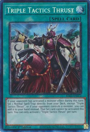 Triple Tactics Thrust (Prismatic Collector's Rare) (RA03-EN072) - Quarter Century Bonanza 1st Edition