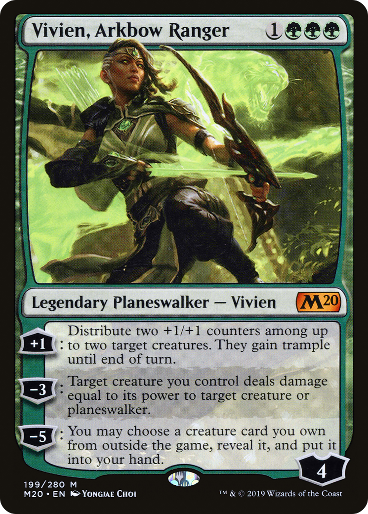 Vivien, Arkbow Ranger (M20-199) [Core Set 2020] Foil