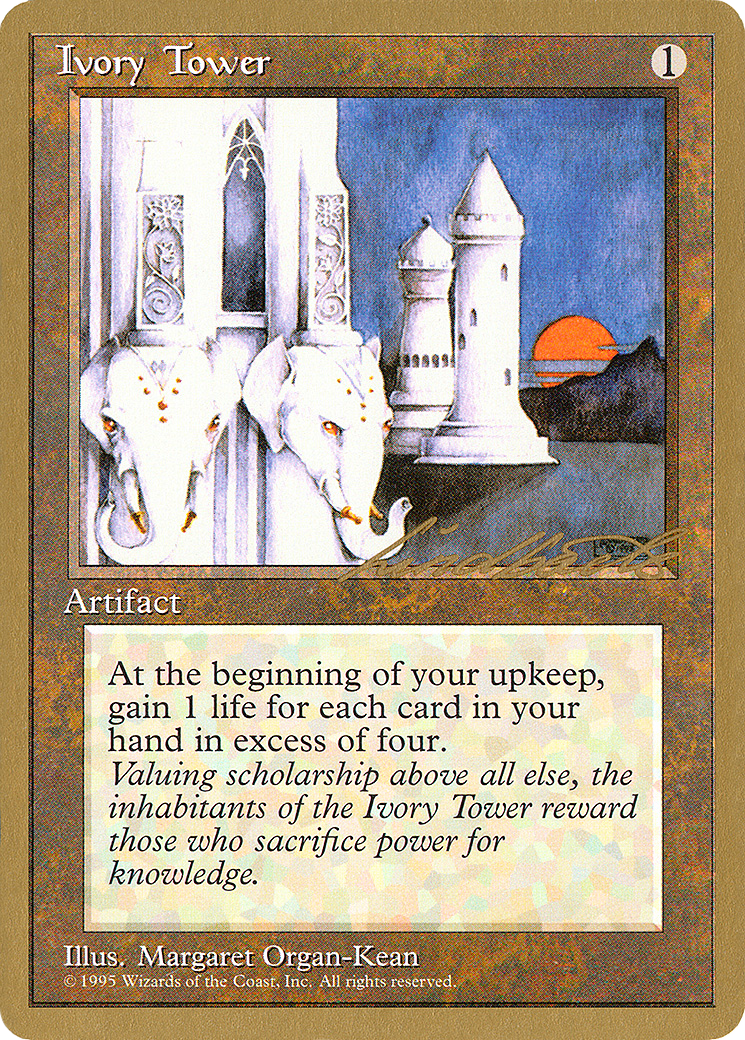 Ivory Tower - 1996 Leon Lindback (4ED) [Pro Tour Collector Set]