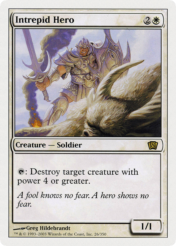 Intrepid Hero (8ED-026) [8th Edition] Foil