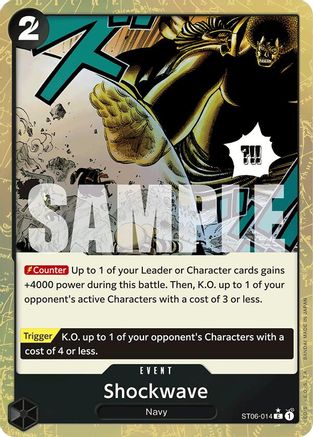 Shockwave (Textured Foil) (ST06-014) - Premium Booster -The Best- Foil