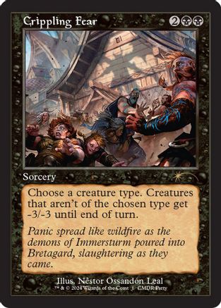 Crippling Fear (Retro Frame) (WPN-001) [WPN & Gateway Promos] Foil