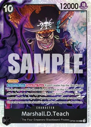 Marshall.D.Teach (093) (OP09-093) - Emperors in the New World Foil