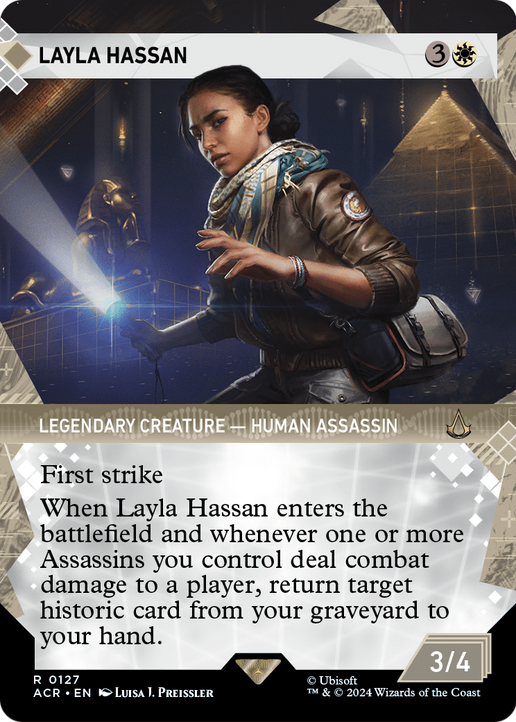 Layla Hassan (Showcase) (ACR-127) (Borderless) [Assassin's Creed] Foil