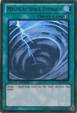 Mystical Space Typhoon (Ghost/Gold Rare) (GLD5-EN038) - Gold Series: Haunted Mine Limited
