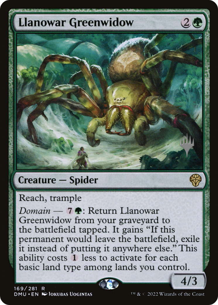 Llanowar Greenwidow (PPDMU-169) [Promo Pack: Dominaria United Promos] Foil
