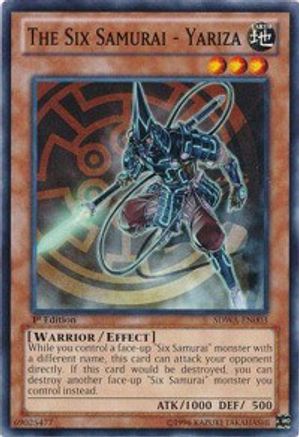 The Six Samurai - Yariza (Common) (SDWA-EN003) - Structure Deck: Samurai Warlords 1st Edition