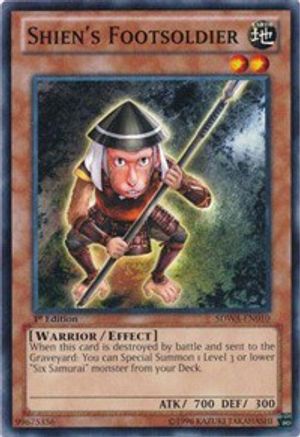 Shien's Footsoldier (Common) (SDWA-EN010) - Structure Deck: Samurai Warlords 1st Edition