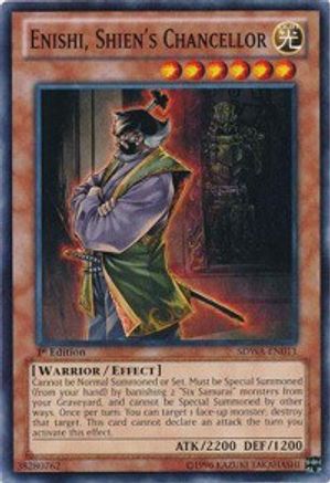 Enishi, Shien's Chancellor (Common) (SDWA-EN011) - Structure Deck: Samurai Warlords 1st Edition