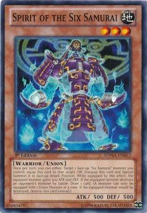 Spirit of the Six Samurai (Common) (SDWA-EN012) - Structure Deck: Samurai Warlords 1st Edition