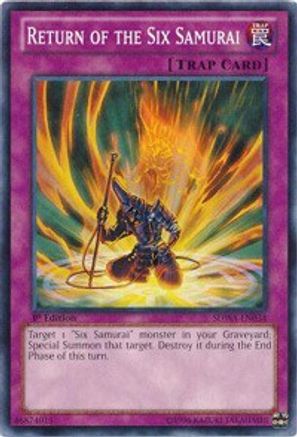 Return of the Six Samurai (Common) (SDWA-EN034) - Structure Deck: Samurai Warlords 1st Edition