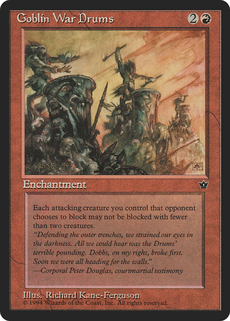 Goblin War Drums (Ferguson) [Fallen Empires]