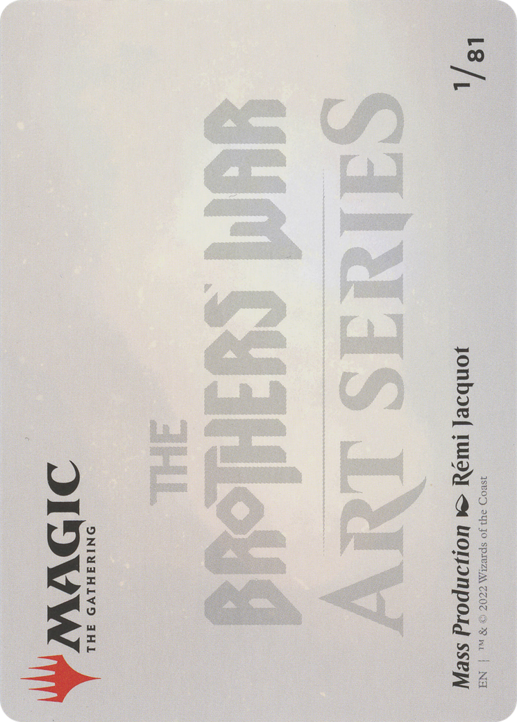 Mass Production // Mass Production (ABRO-001) (Borderless) [The Brothers' War Art Series] Foil
