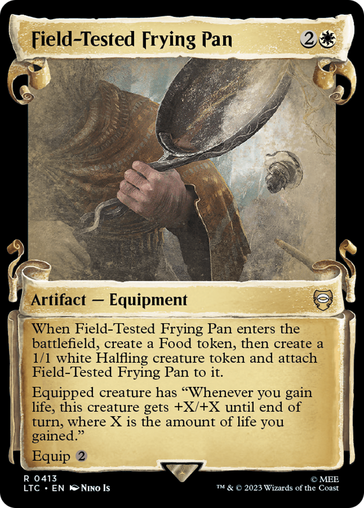 Field-Tested Frying Pan (Showcase Scrolls) (LTC-413) [Tales of Middle-earth Commander] Foil