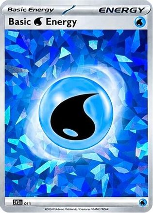 Basic Water Energy (Cracked Ice Holo) (011) [SVE Scarlet & Violet Energies] Holofoil - Common