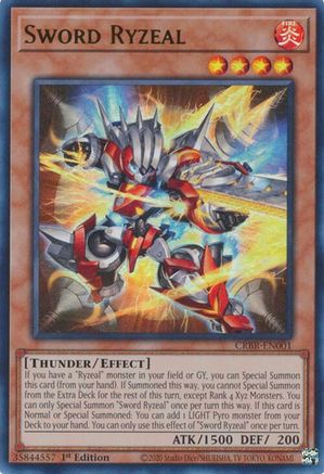 Sword Ryzeal (Ultra Rare) (CRBR-EN001) - Crossover Breakers 1st Edition