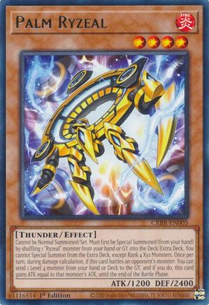 Palm Ryzeal (Rare) (CRBR-EN005) - Crossover Breakers 1st Edition