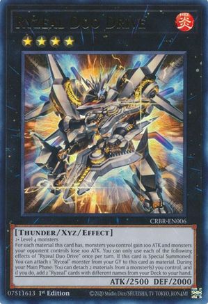 Ryzeal Duo Drive (Ultra Rare) (CRBR-EN006) - Crossover Breakers 1st Edition