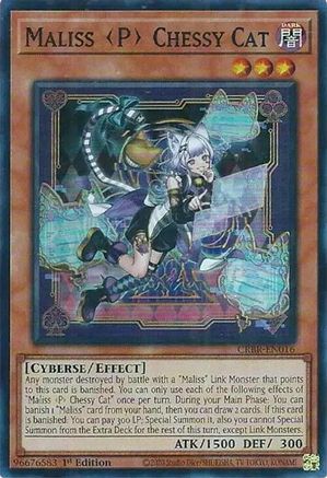 Maliss P Chessy Cat (Super Rare) (CRBR-EN016) - Crossover Breakers 1st Edition