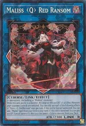 Maliss Q Red Ransom (Super Rare) (CRBR-EN018) - Crossover Breakers 1st Edition