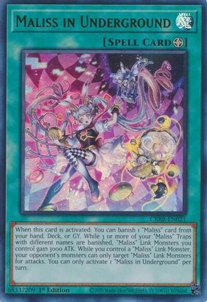 Maliss in Underground (Ultra Rare) (CRBR-EN021) - Crossover Breakers 1st Edition