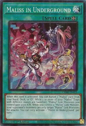 Maliss in Underground (Collector's Rare) (CRBR-EN021) - Crossover Breakers 1st Edition