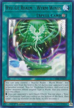 Ryu-Ge Realm - Wyrm Winds (Rare) (CRBR-EN039) - Crossover Breakers 1st Edition