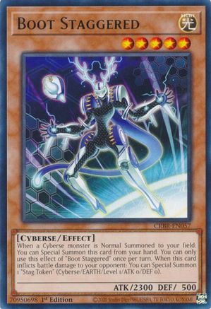 Boot Staggered (Rare) (CRBR-EN057) - Crossover Breakers 1st Edition