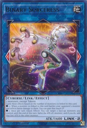 Binary Sorceress (Rare) (CRBR-EN059) - Crossover Breakers 1st Edition