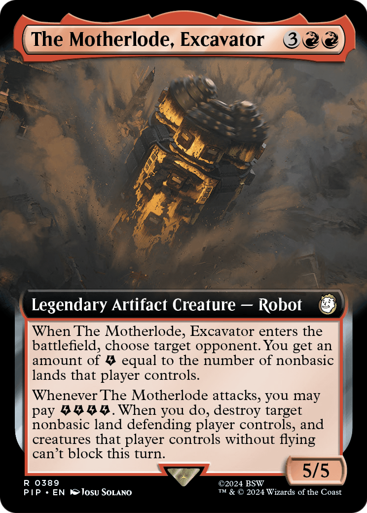 The Motherlode, Excavator (Extended Art) (PIP-389) [Fallout]