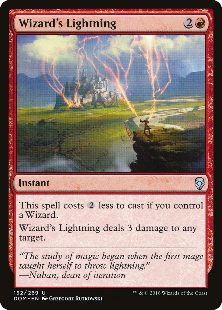 Wizard's Lightning (DOM-152) [Dominaria]