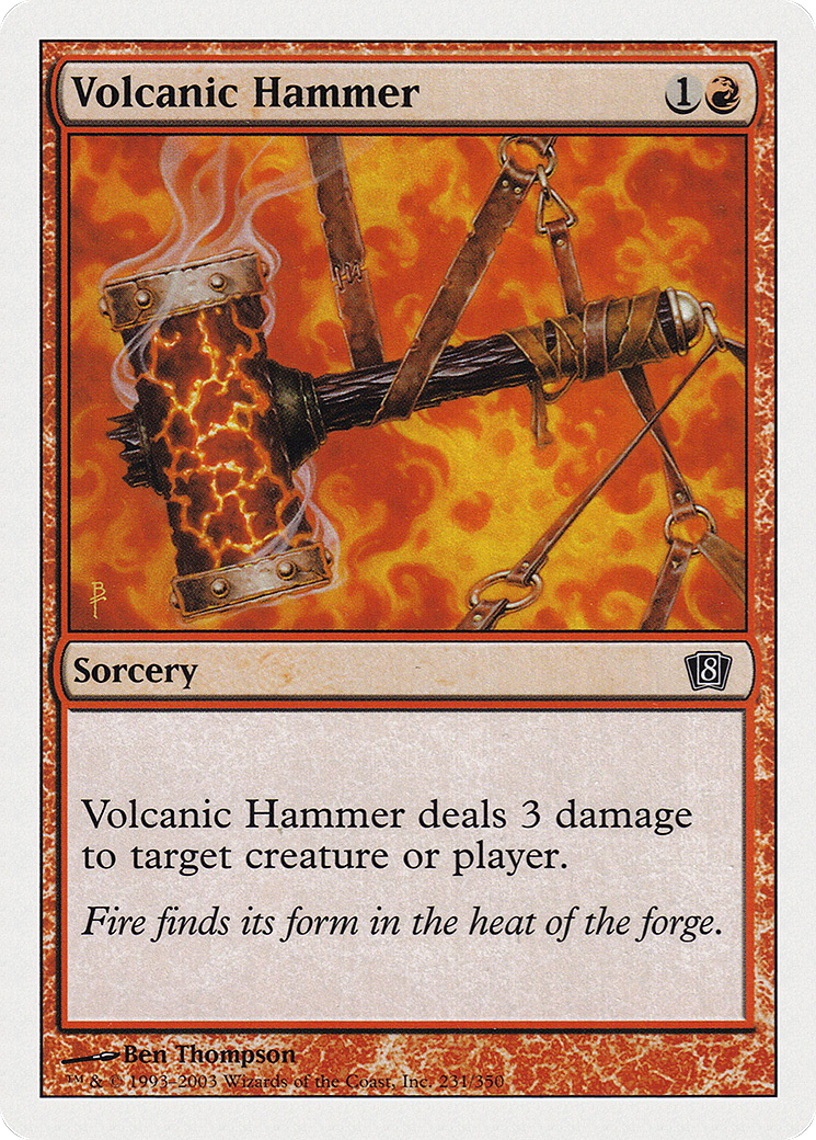 Volcanic Hammer (8ED-231) [8th Edition] Foil