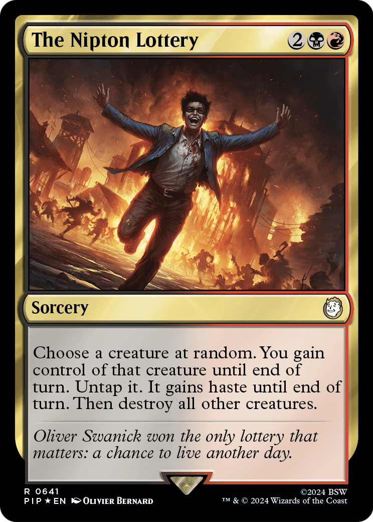 The Nipton Lottery (Surge Foil) (PIP-641) [Fallout] Foil
