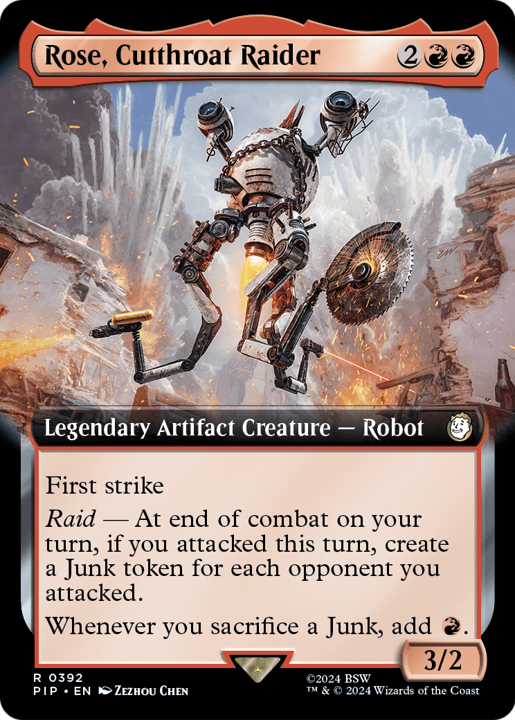 Rose, Cutthroat Raider (Extended Art) (PIP-392) [Fallout] Foil