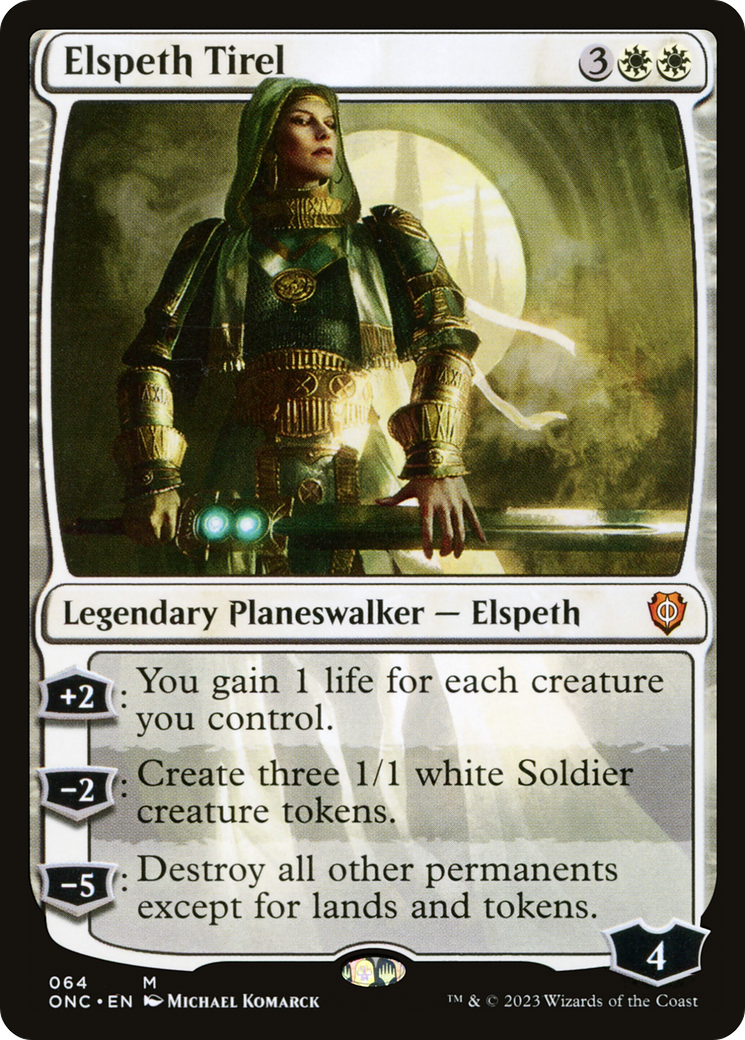 Elspeth Tirel (ONC-064) [Phyrexia: All Will Be One Commander]