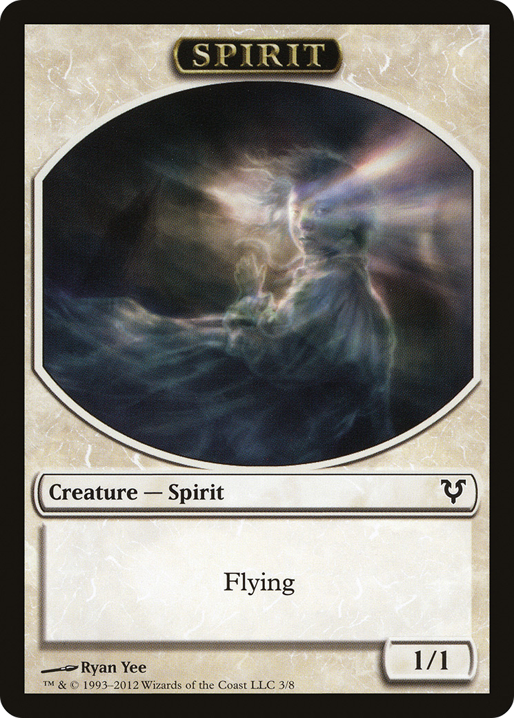 Spirit Token (AVR-003) [Avacyn Restored Tokens]