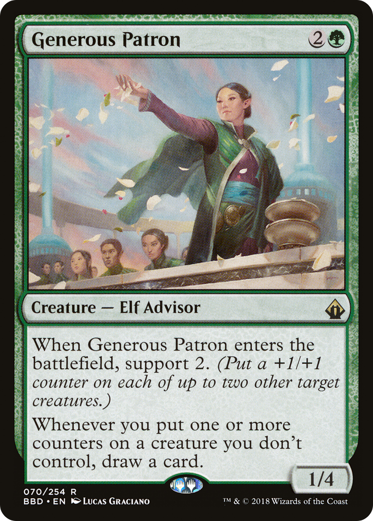 Generous Patron (BBD-070) [Battlebond] Foil