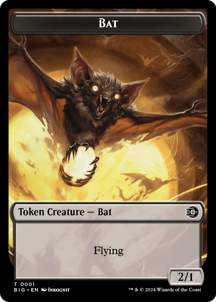 Bat (TBIG-001) [The Big Score Tokens] Foil