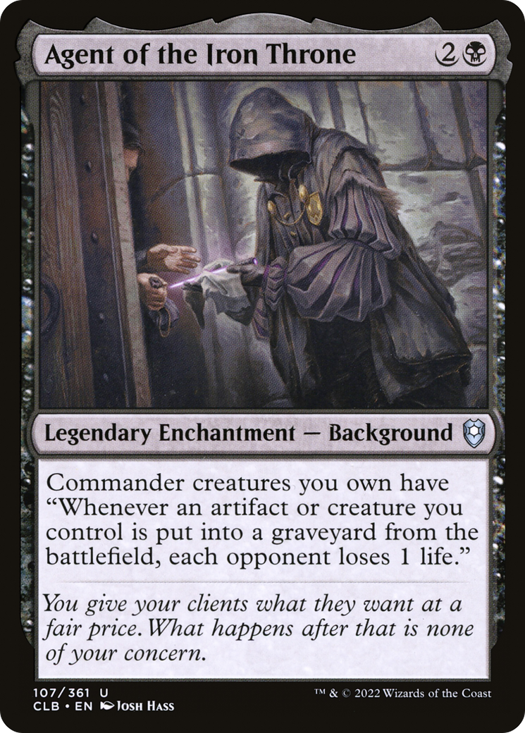 Agent of the Iron Throne (CLB-107) [Commander Legends: Battle for Baldur's Gate] Foil
