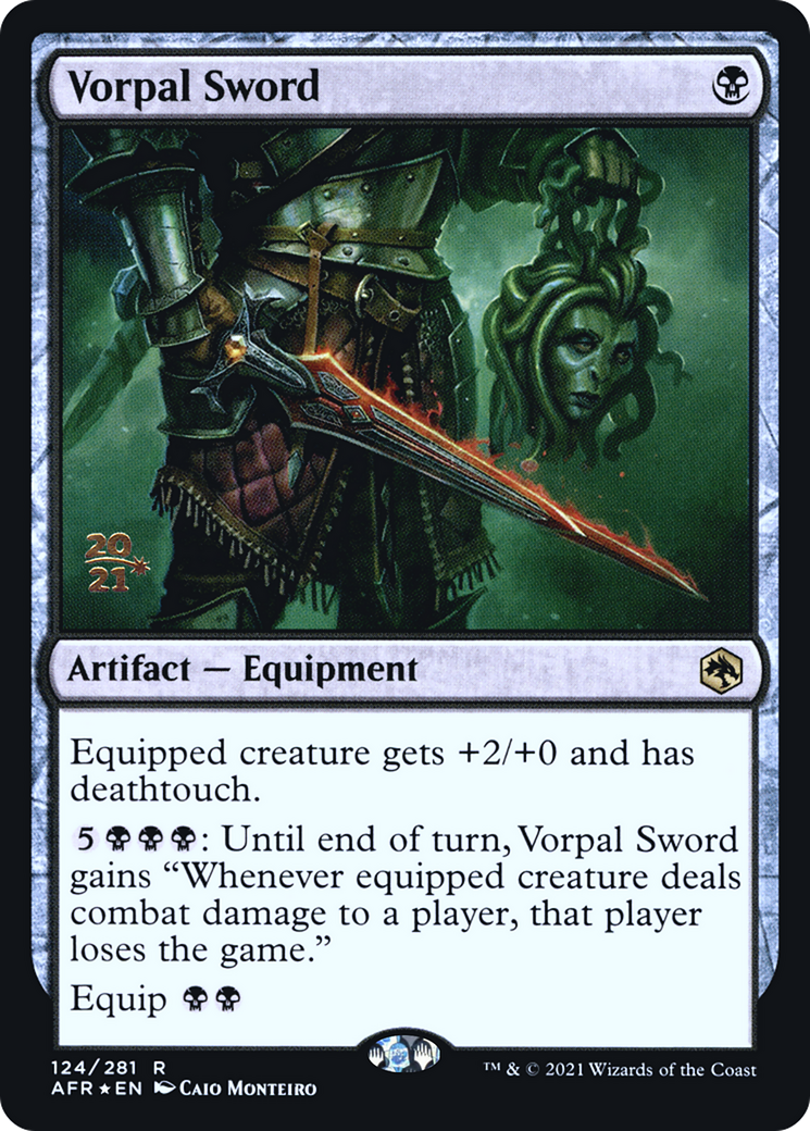 Vorpal Sword (PRE-124) [Adventures in the Forgotten Realms Promos] Foil