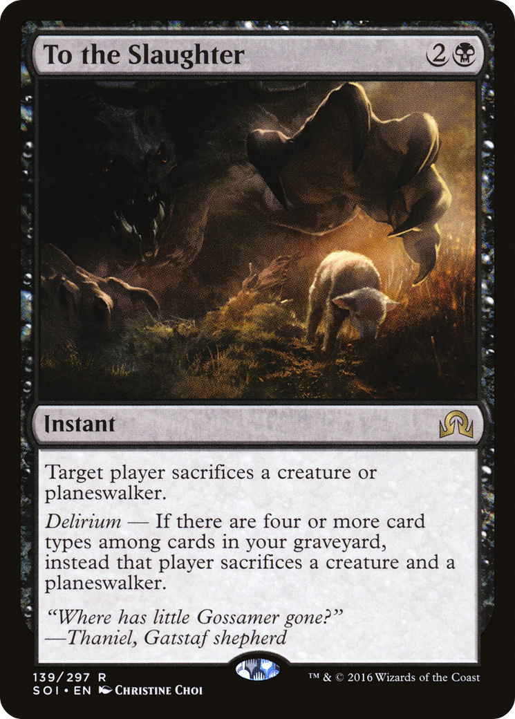 To the Slaughter (SOI-139) [Shadows over Innistrad] Foil