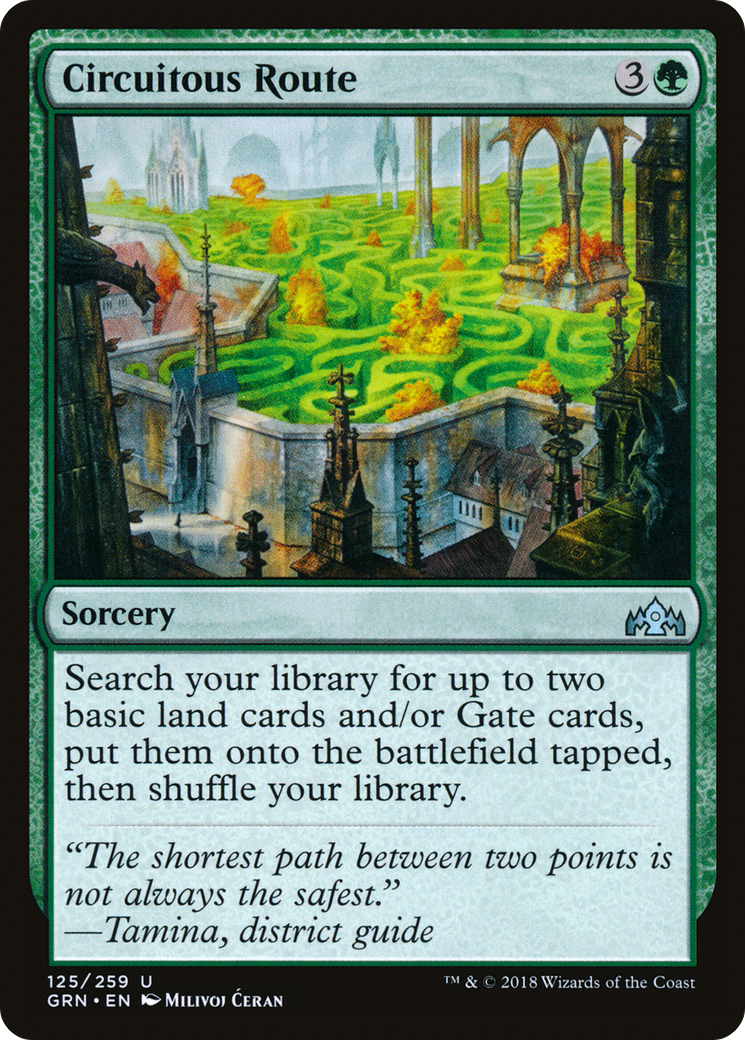 Circuitous Route (GRN-125) [Guilds of Ravnica] Foil