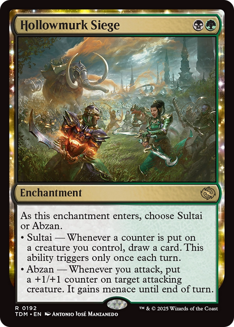 Hollowmurk Siege (TDM-192) [Tarkir: Dragonstorm] Foil