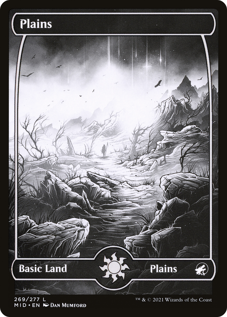 Plains (MID-269) (Showcase) [Innistrad: Midnight Hunt] Foil