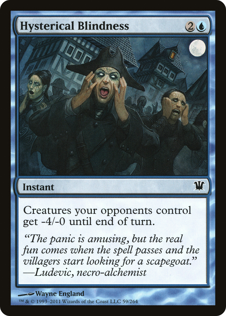 Hysterical Blindness (ISD-059) [Innistrad] Foil