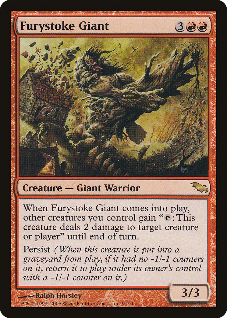 Furystoke Giant (SHM-093) [Shadowmoor] Foil