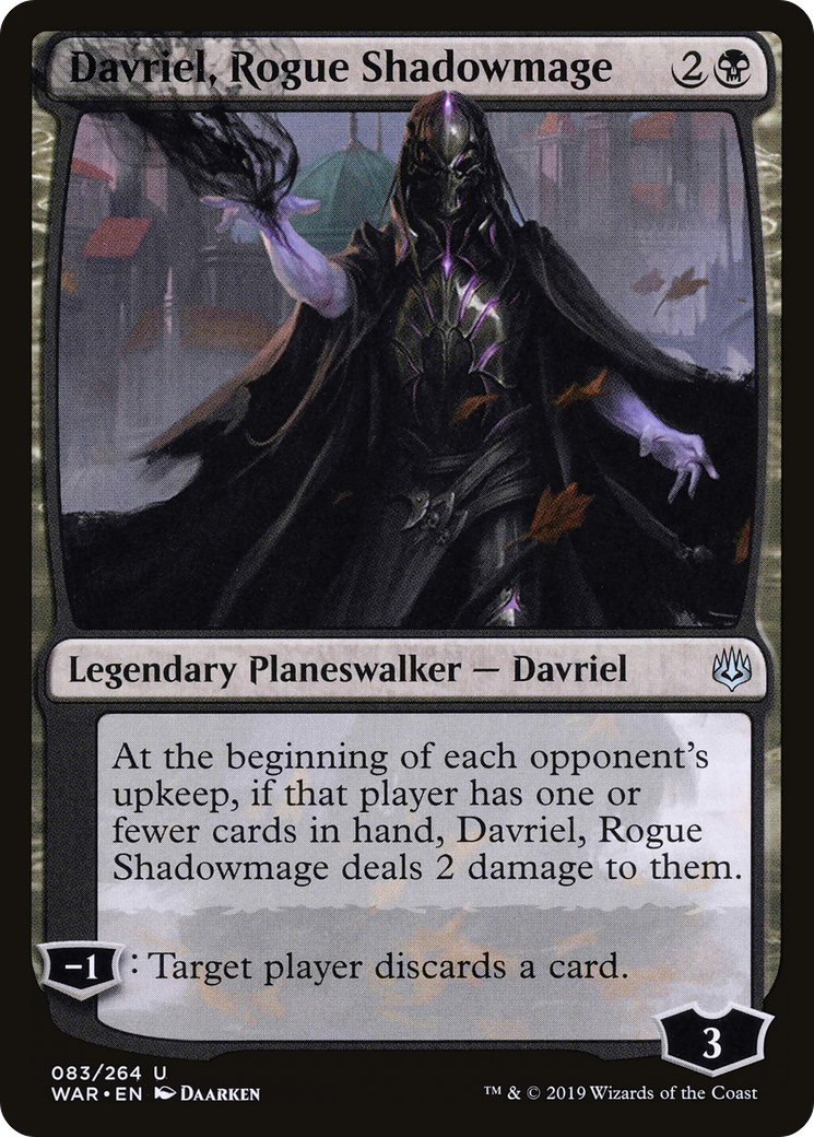 Davriel, Rogue Shadowmage (WAR-083) [War of the Spark]