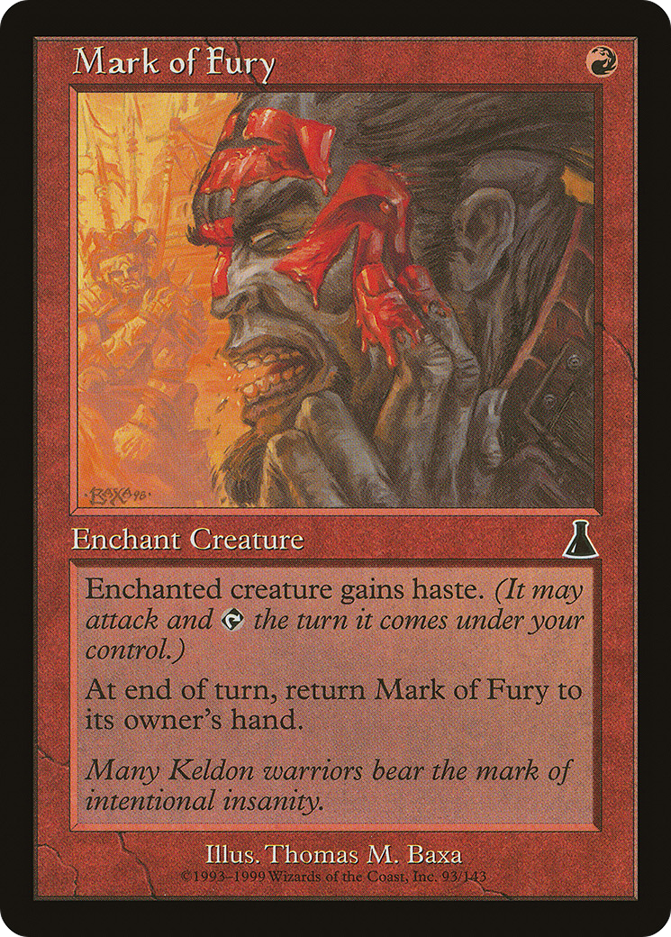 Mark of Fury (UDS-093) [Urza's Destiny] Foil