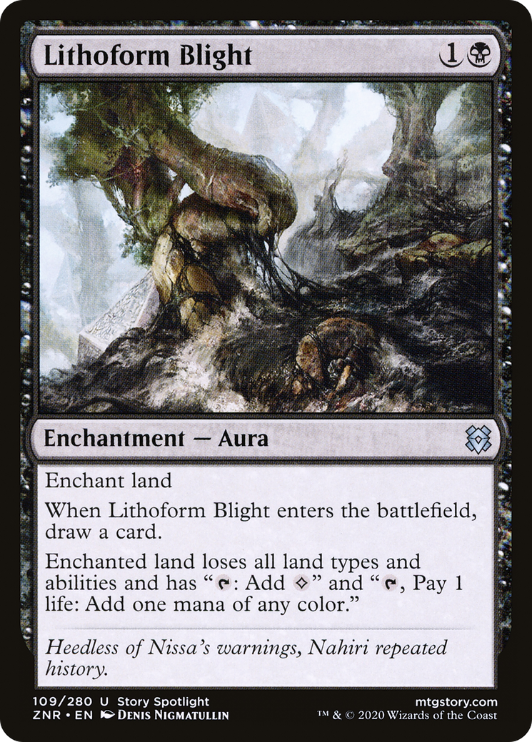 Lithoform Blight (ZNR-109) [Zendikar Rising] Foil