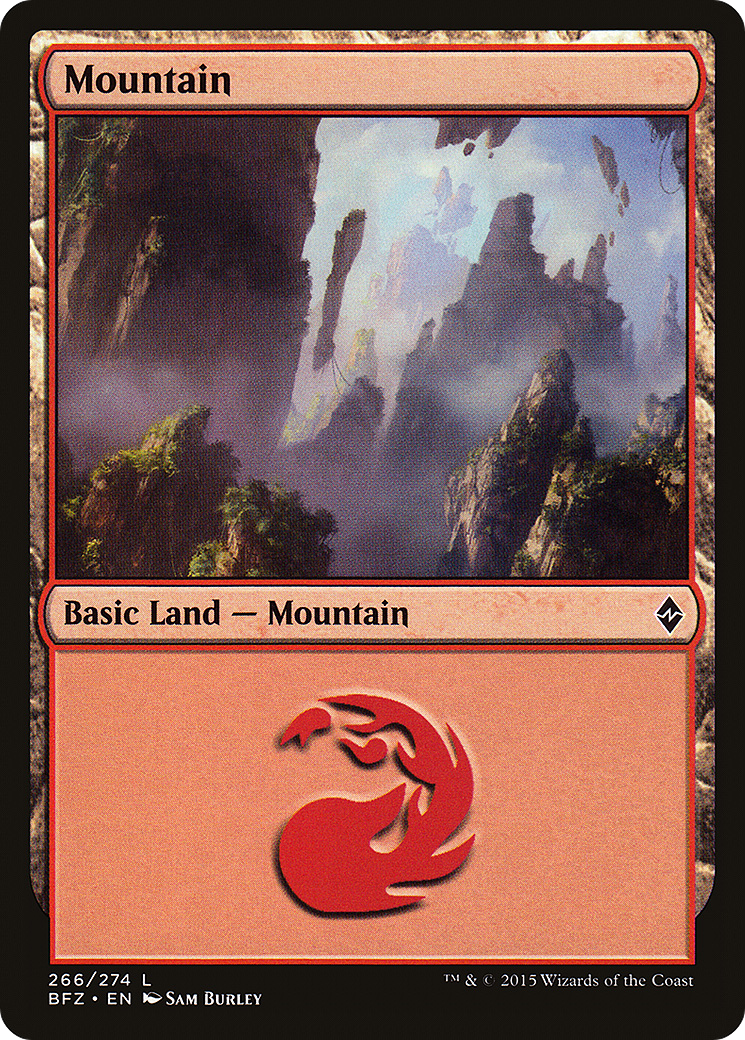 Mountain (BFZ-266) [Battle for Zendikar]